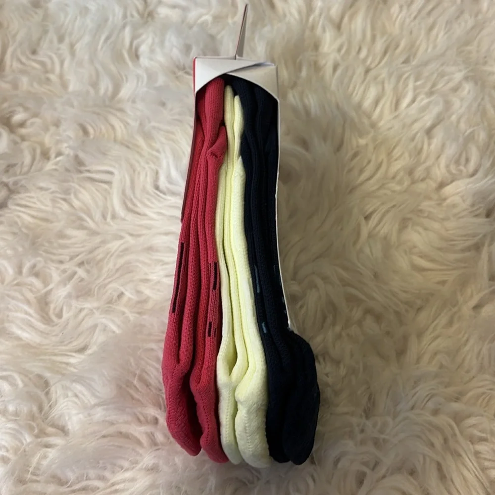 Lululemon Power Stride Socks, RBCO/ELIX/TRNV, Size Medium
